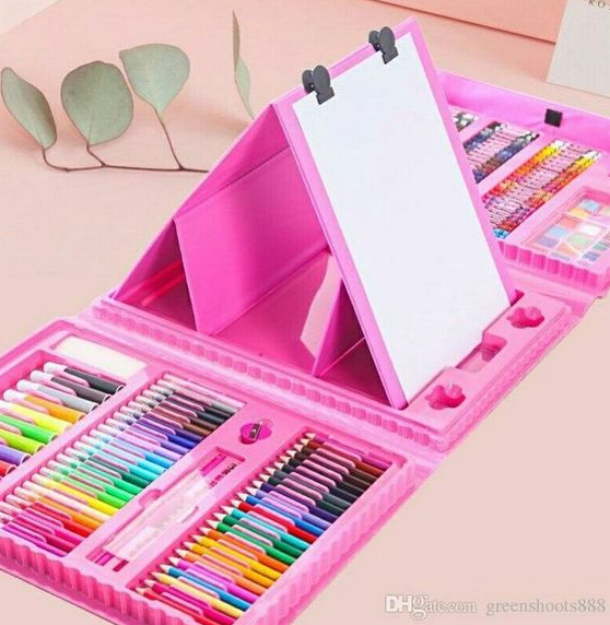SOLO POR TIEMPO LIMITADO! SET DE ARTE 208 PIEZAS 🎁 COLORES, CRAYONES, PLUMONES